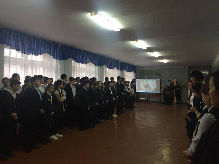 2018 года 22 ноября в школе была проведена торжественная линейка “Наш Президент” посвященная Дню Первого Президента
