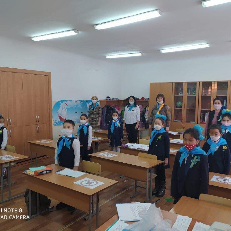 2 «А» сыныбының оқушылары ББЖҰ «Жас Қыран» қатарына қабылданды